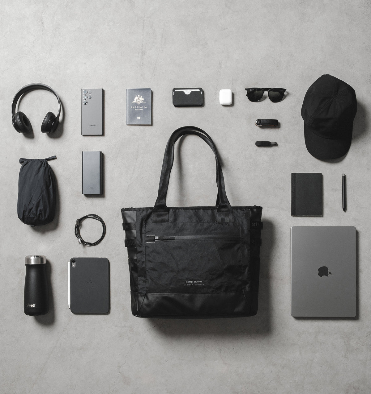 Sympl 16" All Terrain Tote 20L - Black