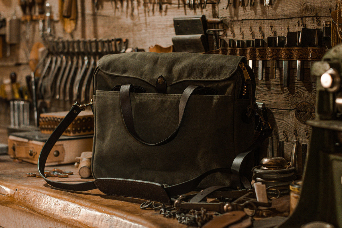 The Filson Original Briefcase, Rugged Heritage Work Bag