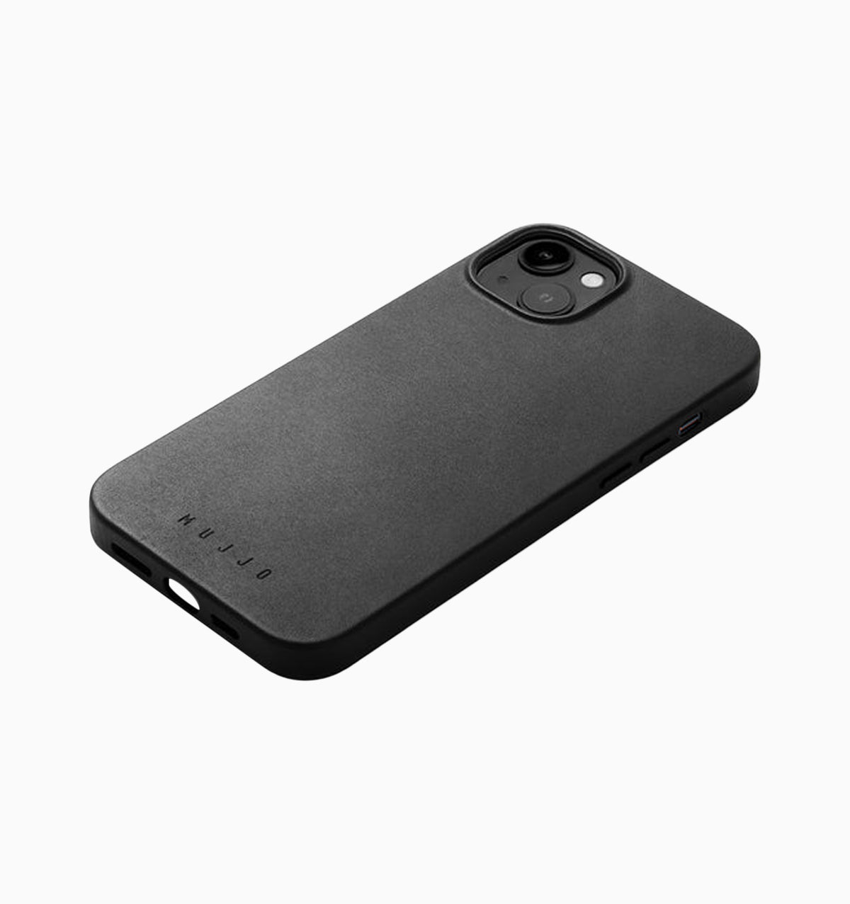 Mujjo Full Leather Case with MagSafe - iPhone 14 Plus - Black