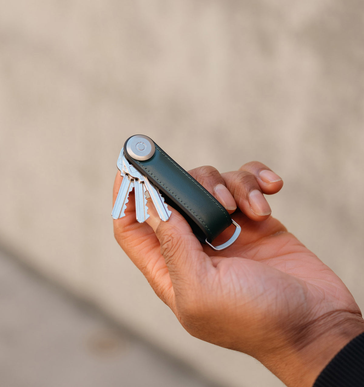 Orbitkey Hybrid Leather Key Organiser - Pine Green