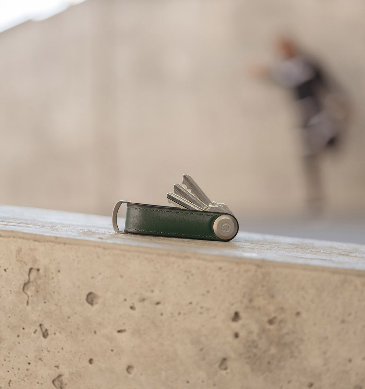 Orbitkey Hybrid Leather Key Organiser - Pine Green