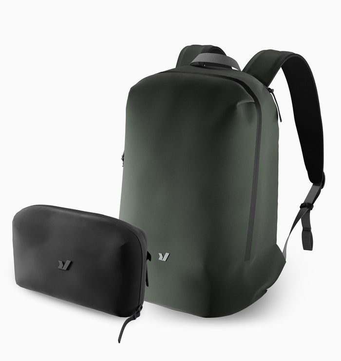 Rushfaster EDC Backpack + Tech Pouch Bundle