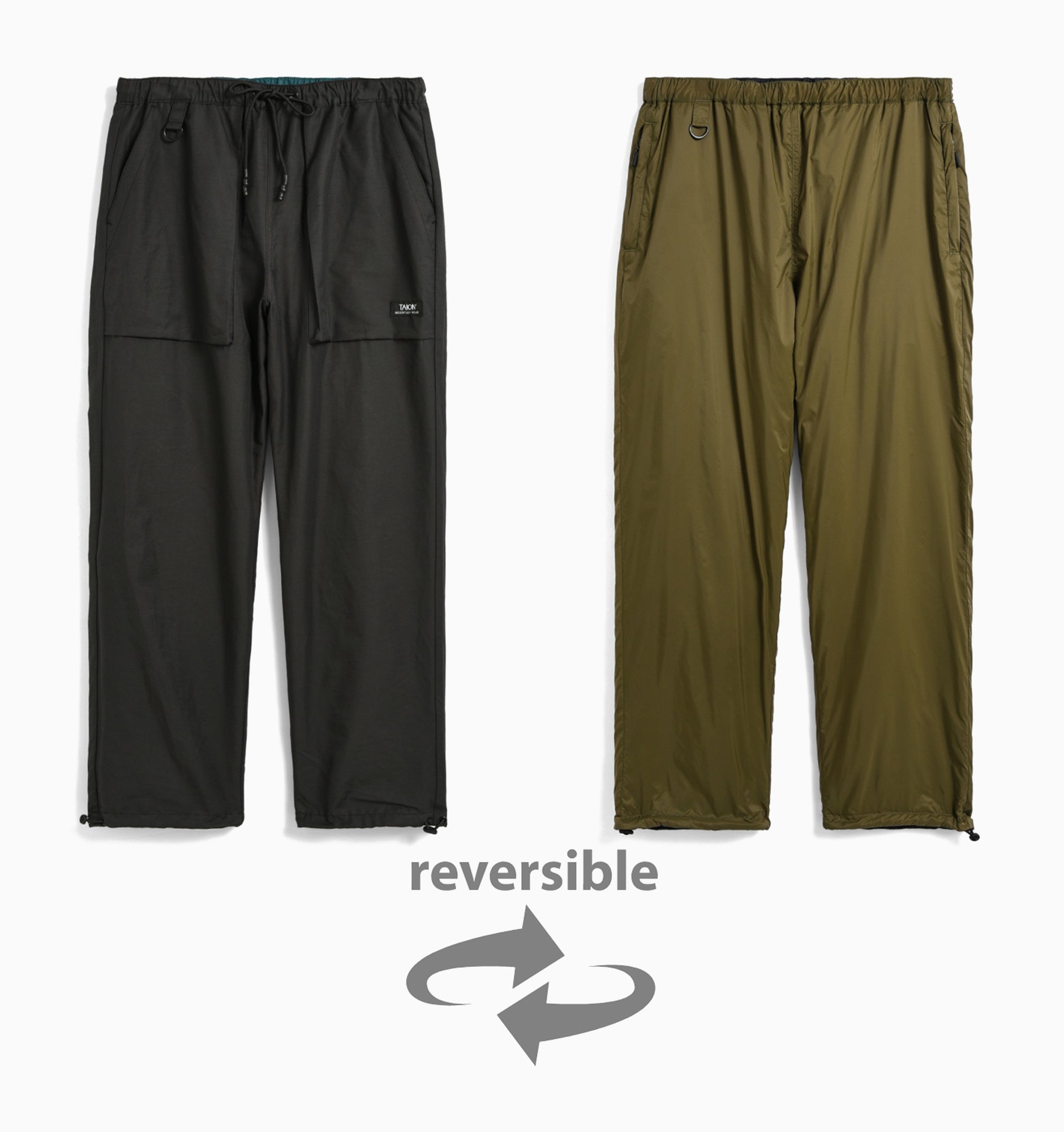 Taion Non Down Mountain Reversible Pants | Afterpay – Rushfaster