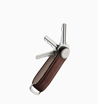 Orbitkey Leather 2.0 Key Organiser - Espresso Brown