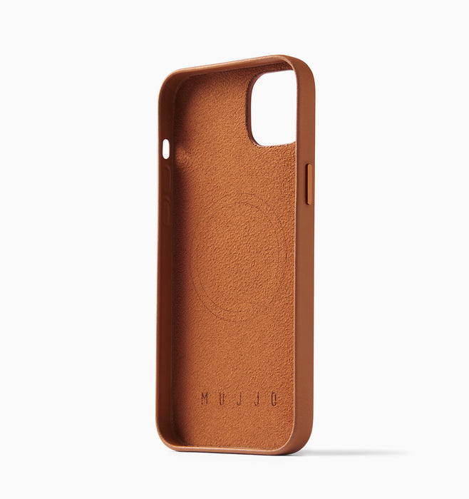 Mujjo Full Leather Case with MagSafe - iPhone 14 - Tan